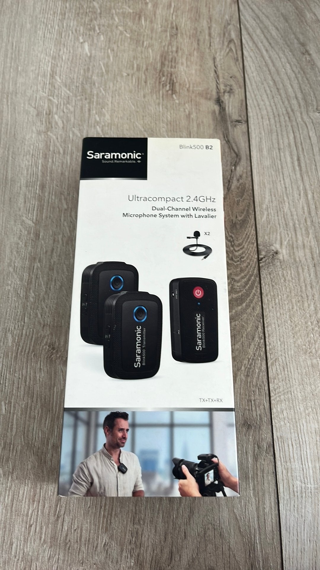Saramonic Blink500 B2 Draadloze Lavalier Microfoon Set, Ophalen of Verzenden, Zo goed als nieuw, Overige merken