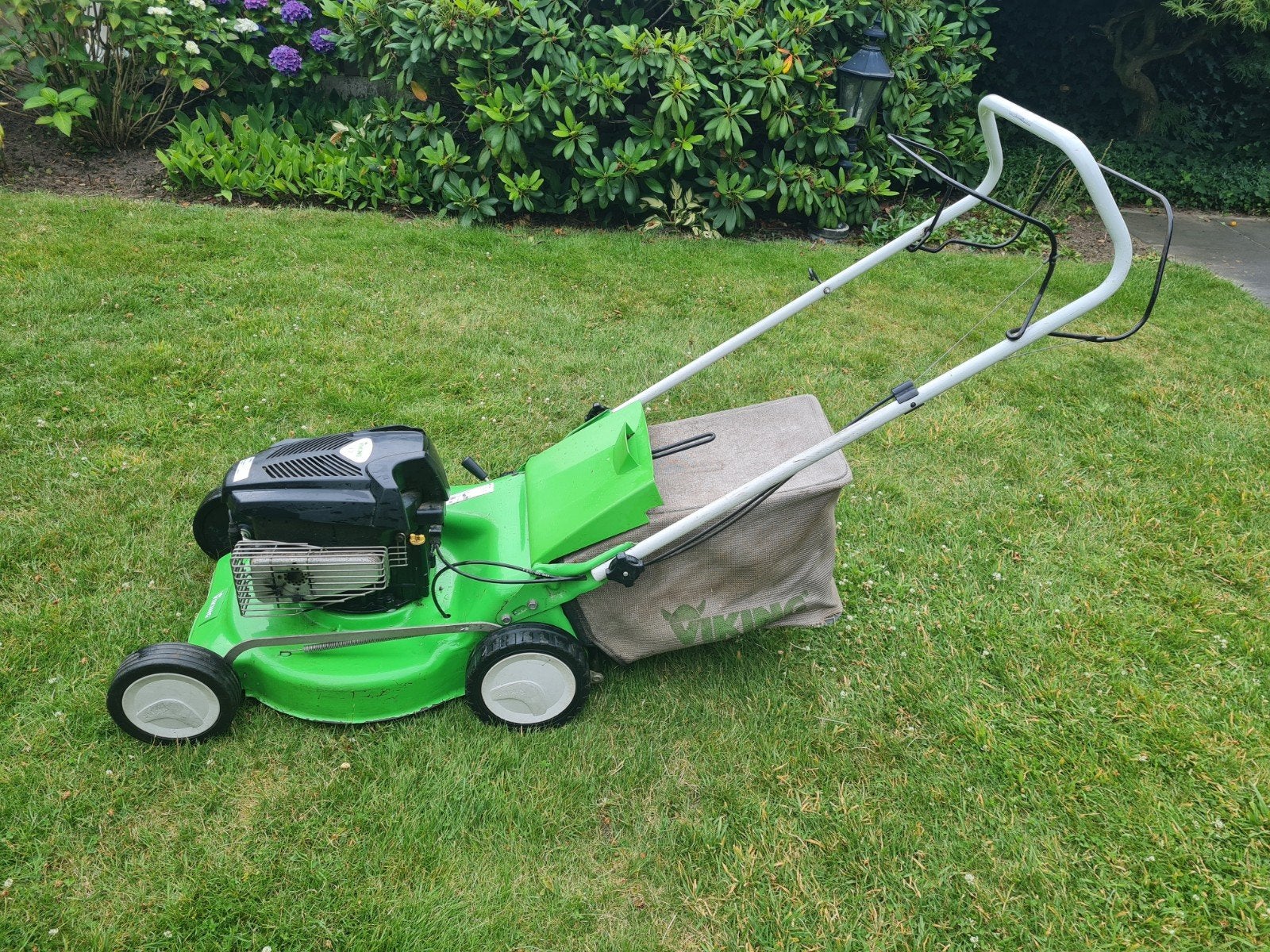 Viking 248 T grasmaaier met verstopte carburateur, Ophalen, Gebruikt, 40 t/m 49 cm, Viking