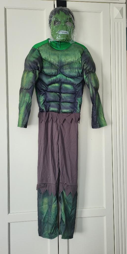 Nieuw! Hulk pak, verkleedpak, gevuld, 3D, maat 134/140, Overige typen, Nieuw, Ophalen of Verzenden, Jongen of Meisje