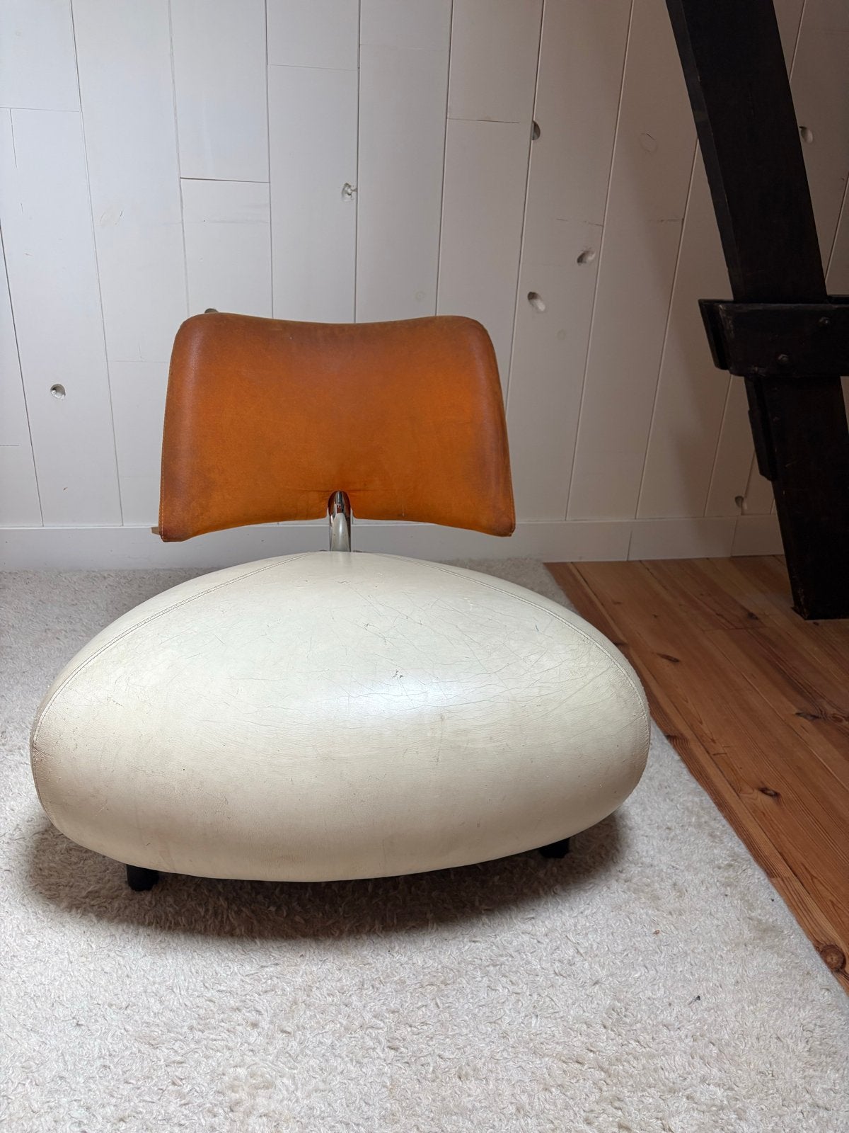 Leolux Pallone fauteuil - Roy de Scheemaker - designklass, Huis en Inrichting, Fauteuils, Ophalen, Gebruikt, Leer, 75 tot 100 cm