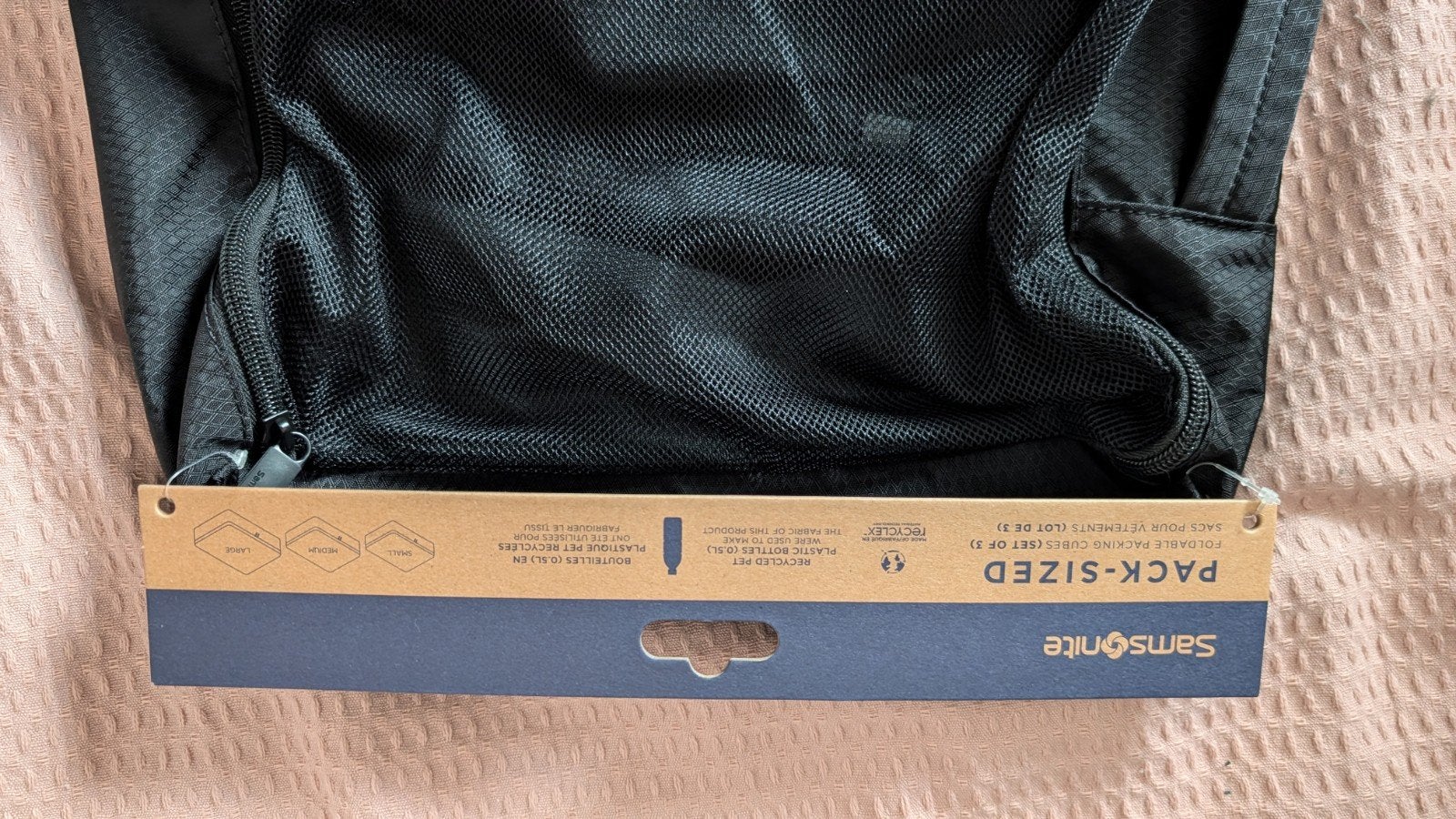 Samsonite Pack-Sized Opbergsysteem (3-delig) - Zwart, 30 cm of meer, Zwart, Ophalen of Verzenden, Nieuw