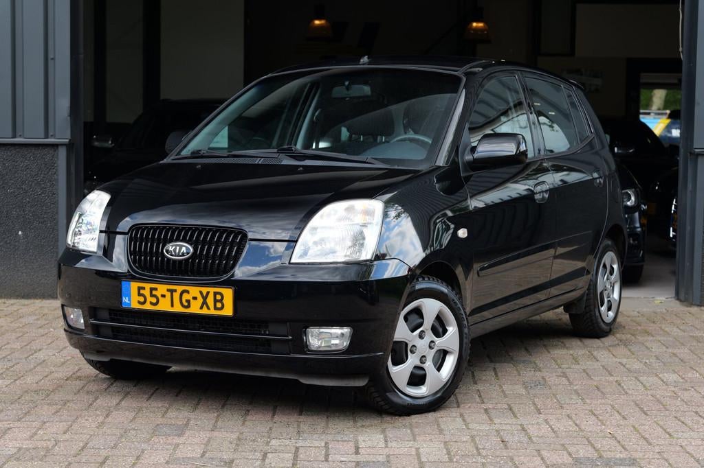 Kia Picanto 1.1 EX Automaat|NAP|Elektrische R|Centr De, Auto's, Kia, Stof, Gebruikt, 4 cilinders, Zwart