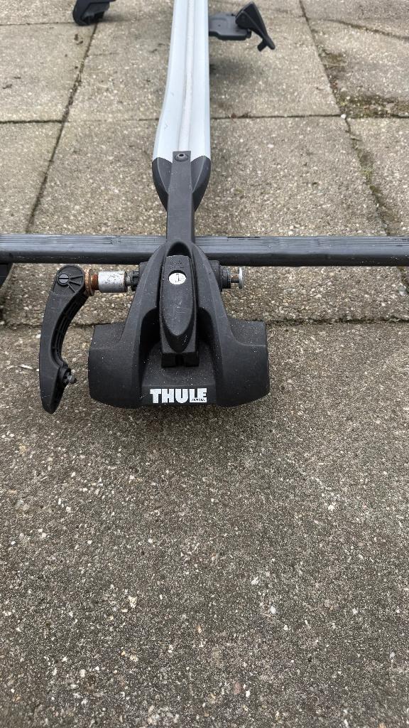 dakdragers + fietsdrager, Auto diversen, Fietsendragers, Ophalen, 1 fiets, Gebruikt, Dakdrager