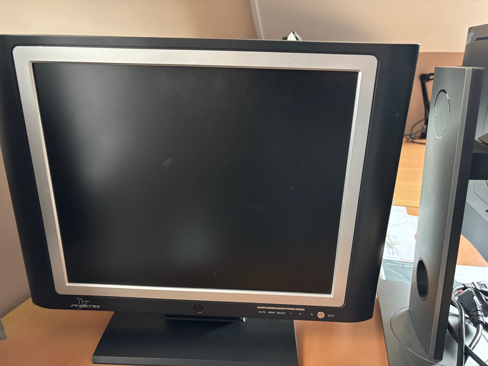 Twee computerschermen (Dell en Phoenix), Computers en Software, Ophalen, Gebruikt
