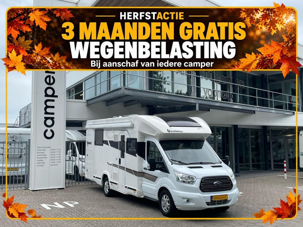 Benimar Cocoon 497 QUEENSBED + HEFBED AUTOMAAT AIRCO CAMERA, Automaat, Ford, Bedrijf, Diesel