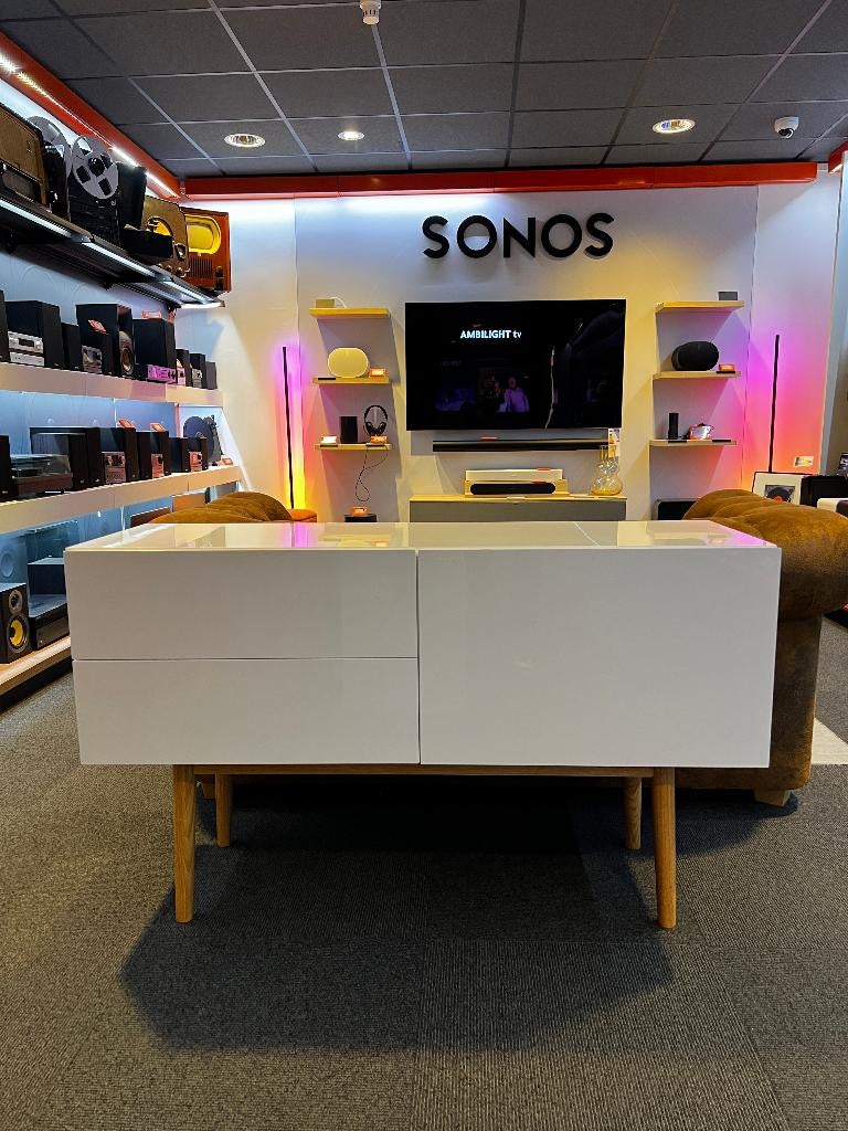 Zuiver dressoir tv meubel/wandkast, Ophalen, 100 tot 150 cm, Zo goed als nieuw, Minder dan 100 cm