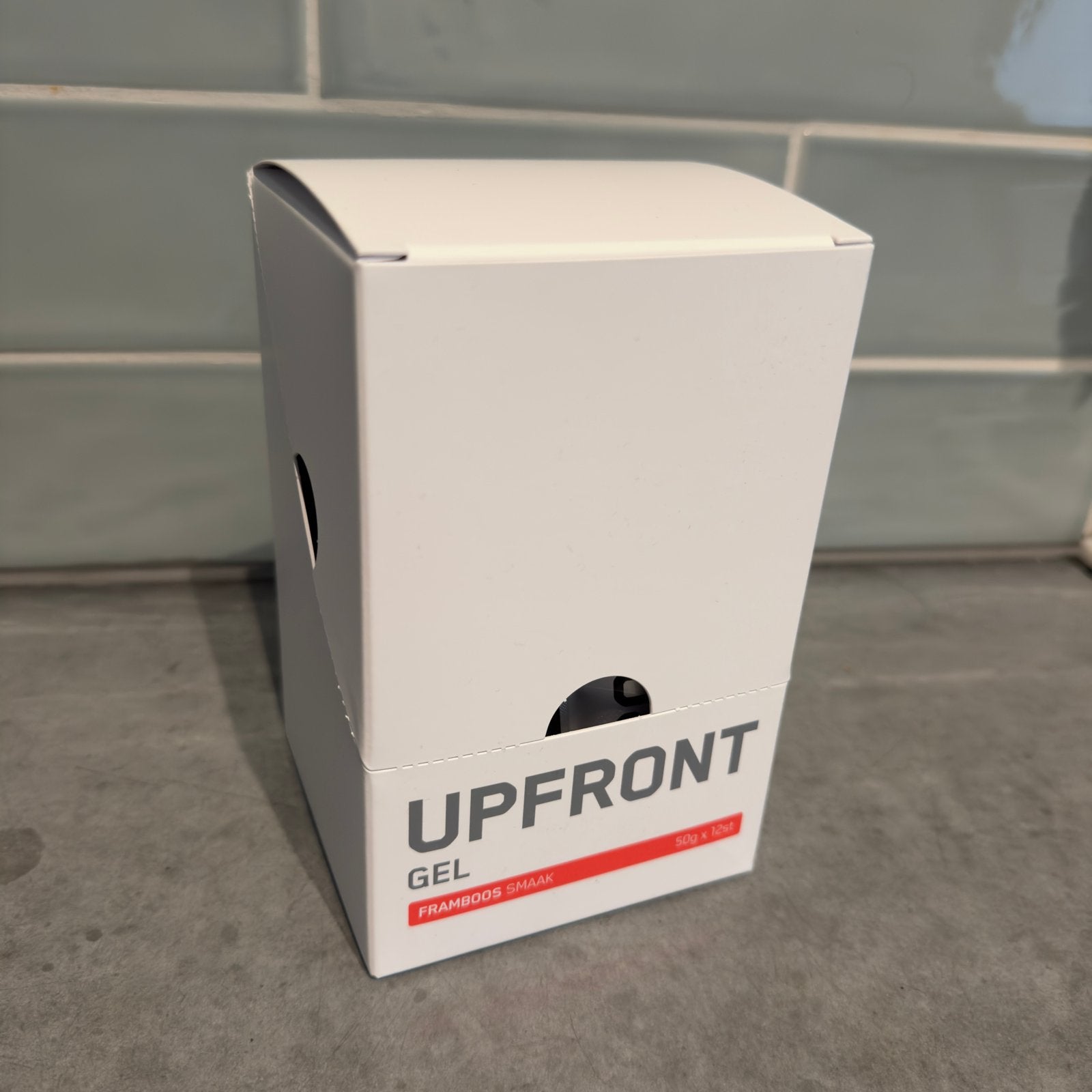UPFRONT Gel Framboos Smaak doosje 12 stuks, Ophalen of Verzenden, Nieuw, Poeder of Drank