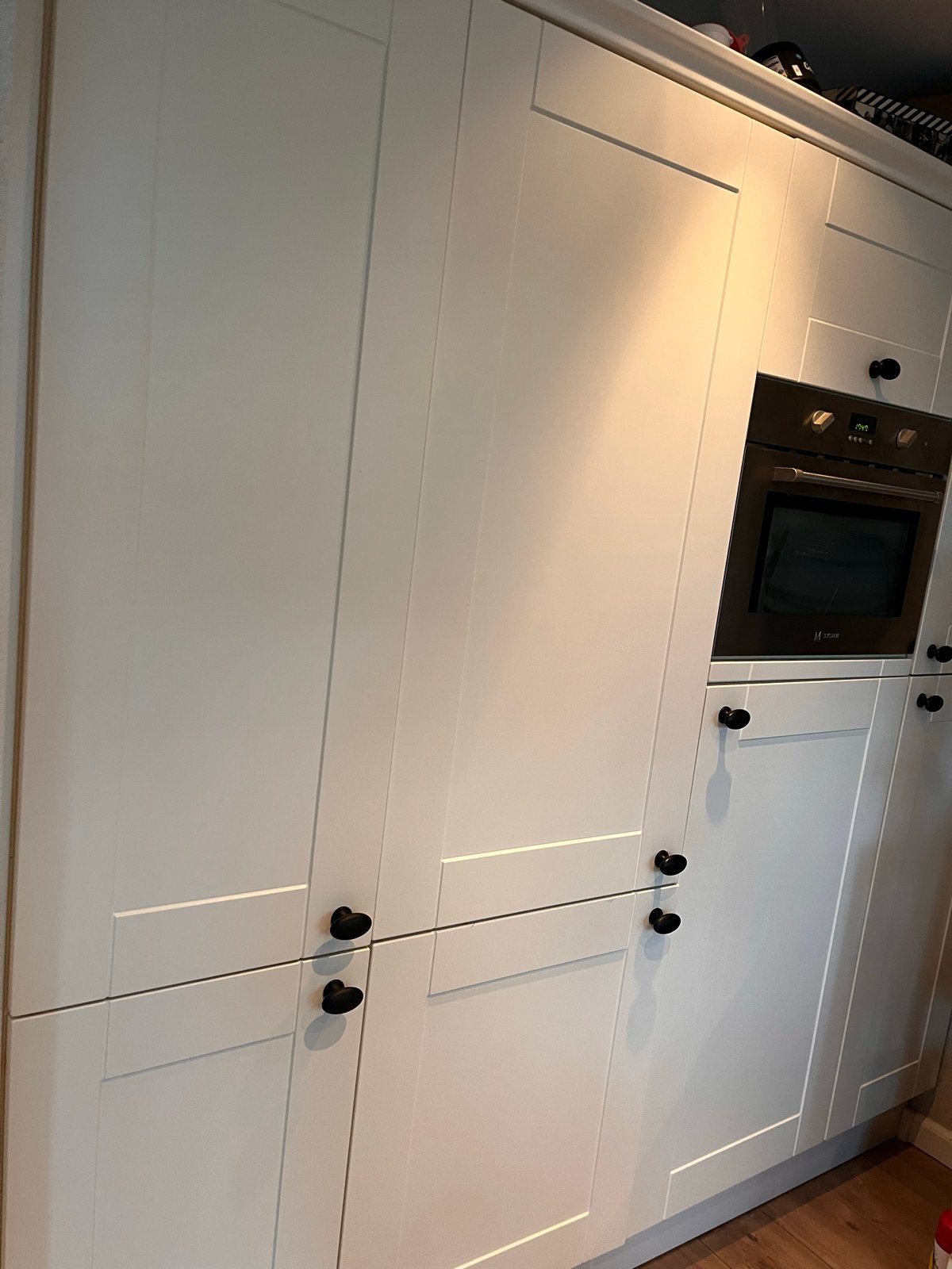 Complete set witte keukenkasten met inbouwapparatuur, Ophalen, Gebruikt, 200 cm of meer, Wit