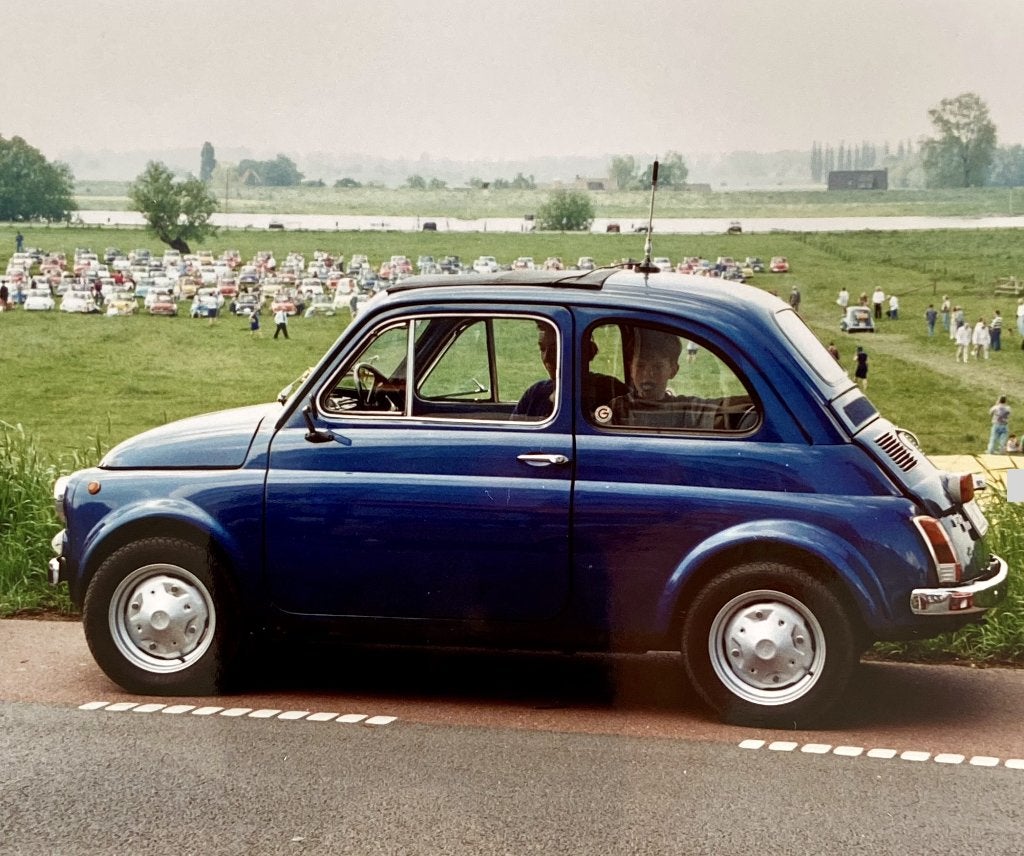Een complete Fiat 500R oldtimer voor restauratie (1975), Ophalen, Gebruikt, Voor, Spatbord