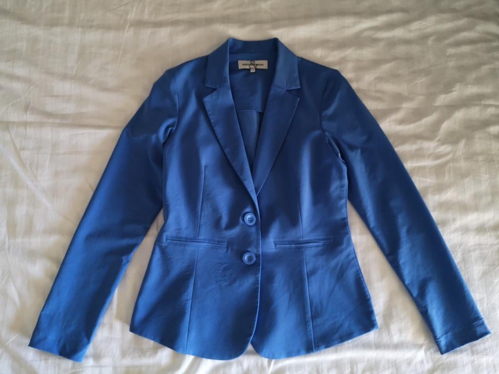 &Co Woman - Colbert - Lichtblauw - Maat 36, Ophalen of Verzenden, Zo goed als nieuw, Maat 36 (S), Blauw