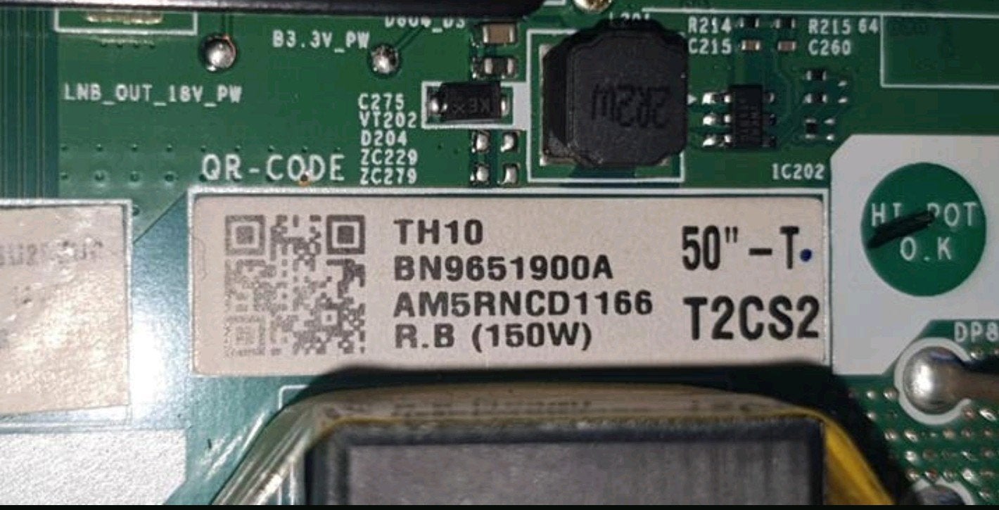 Moederboord tv Samsung UE50TU7172, Ophalen of Verzenden, Zo goed als nieuw, Overige typen