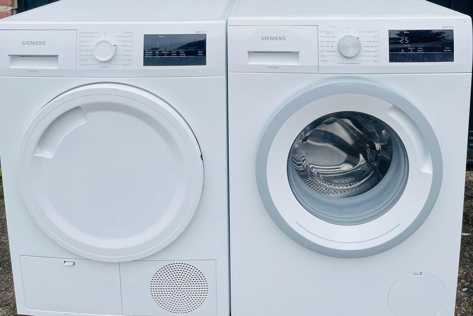 Mooie Siemens IQ300 Wasmachine 8KG Condensdroger 8KG IQ300 !, Witgoed en Apparatuur, 1200 tot 1600 toeren, 8 tot 10 kg, Energieklasse A of zuiniger