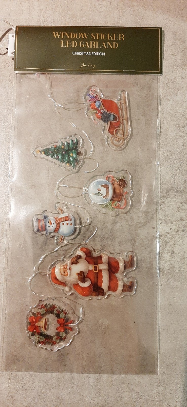 🌲Jens Living Kerst raamslinger+verlichting.Nw.in verpakking, Ophalen of Verzenden, Nieuw