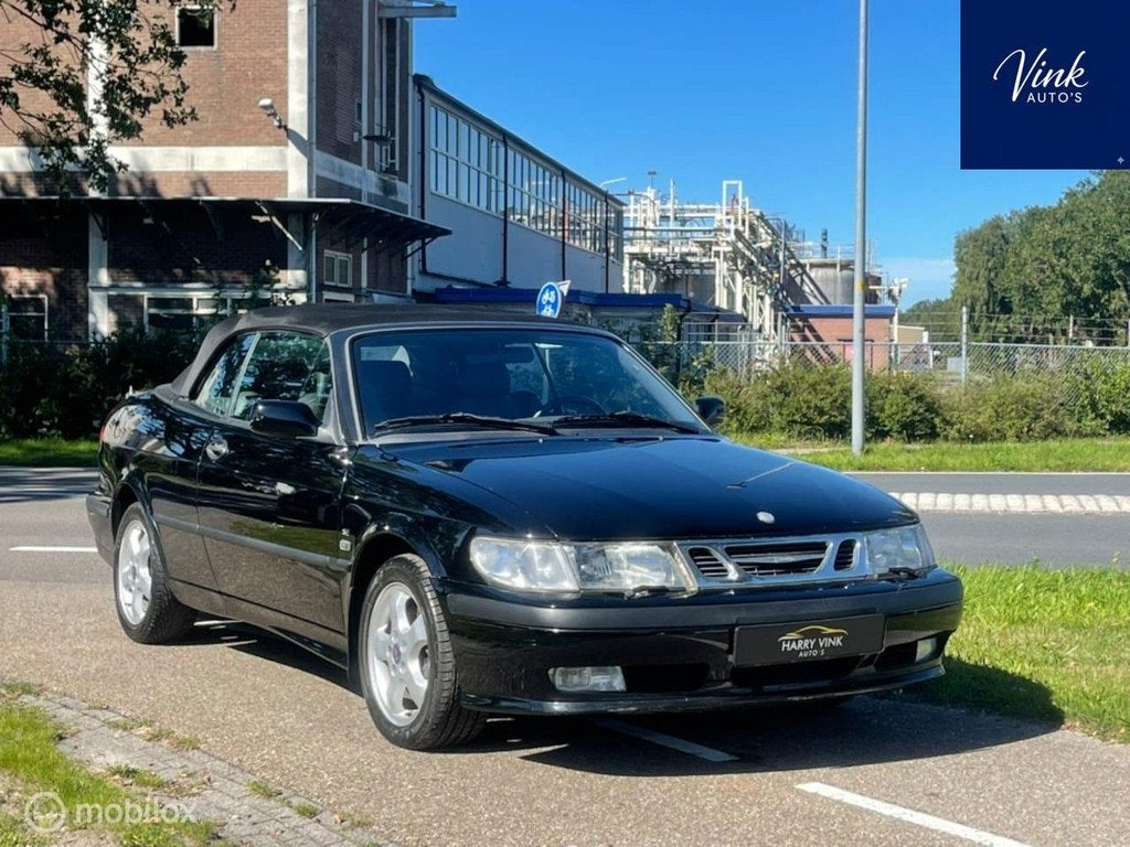 Saab 9-3 Cabrio 2.0t SE | Anniversary | Lederen Bekleding |, Auto's, Saab, Voorwielaandrijving, Gebruikt, 4 cilinders, Zwart