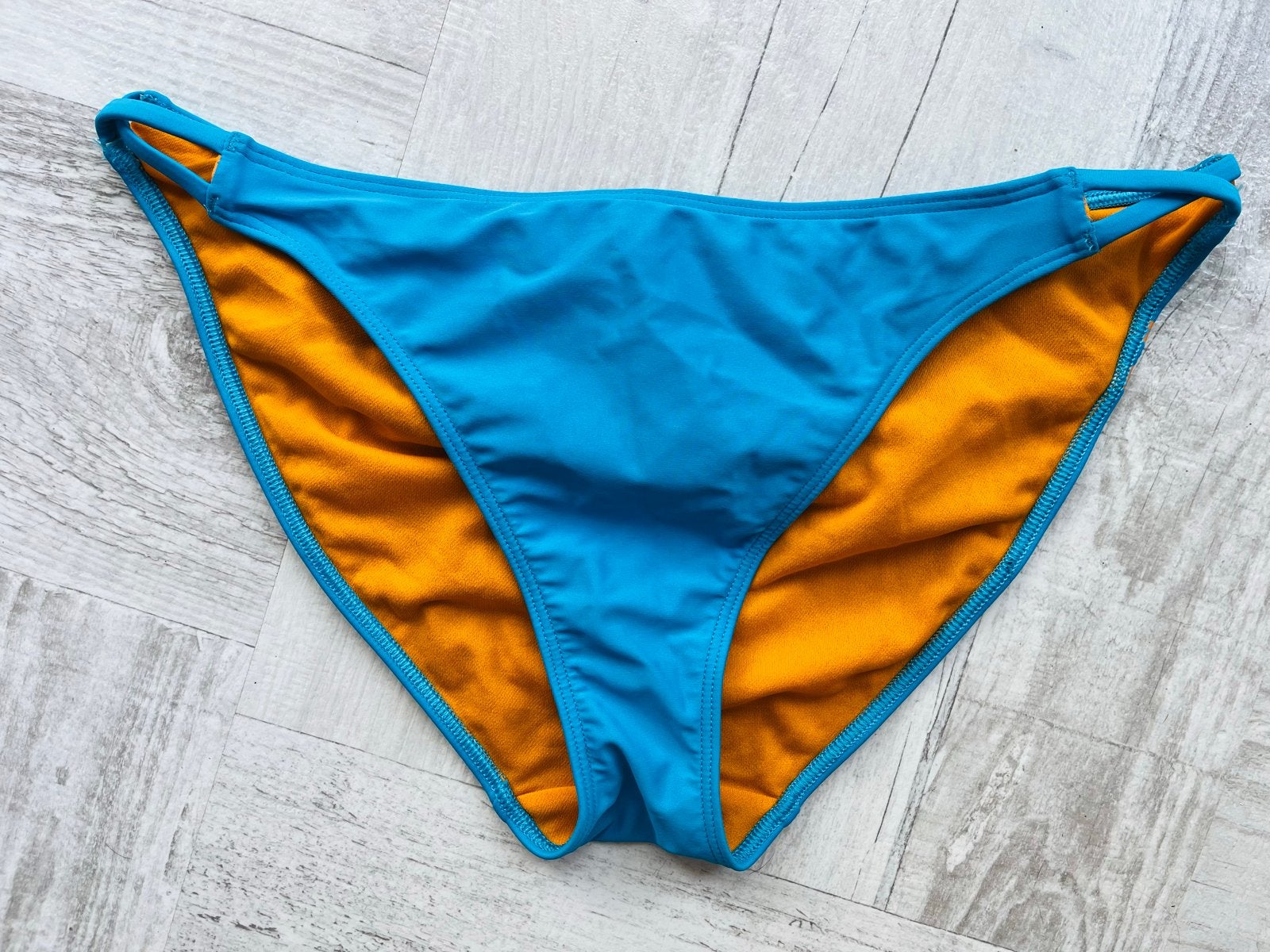 Calvin Klein Zwembroek Blauw met Oranje Details - Maat L, Ophalen of Verzenden, Nieuw, Blauw, Zwembroek of Short
