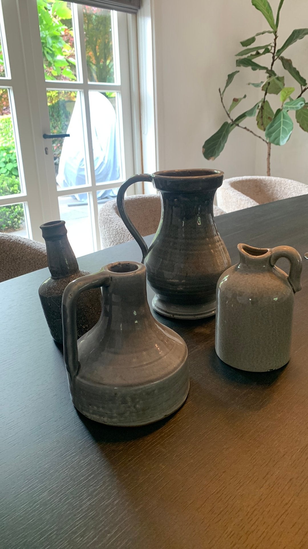 Vazen deco, Ophalen, Overige kleuren, Minder dan 50 cm, Glas