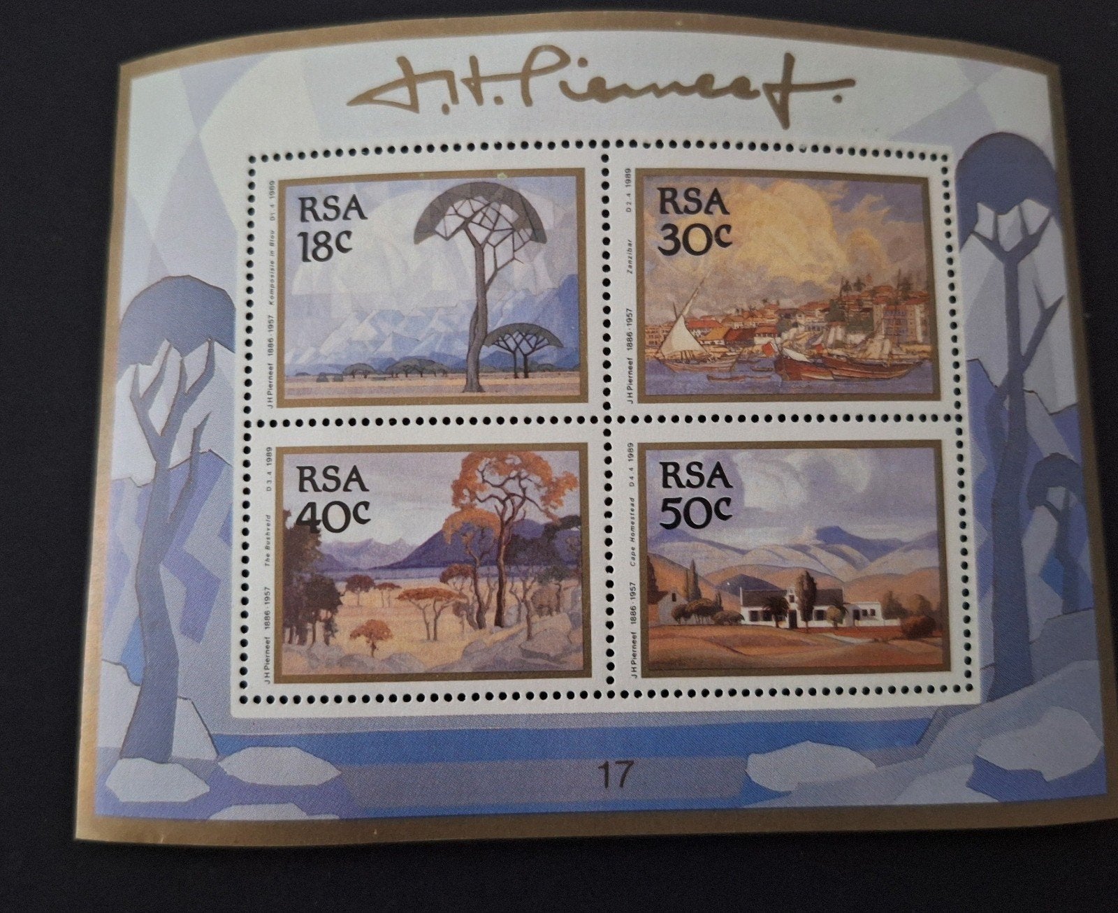 1989 ZUID-AFRIKA ** - BLOK PIERNEEF **, Postzegels en Munten, Postzegels | Afrika, Ophalen of Verzenden, Zuid-Afrika, Postfris