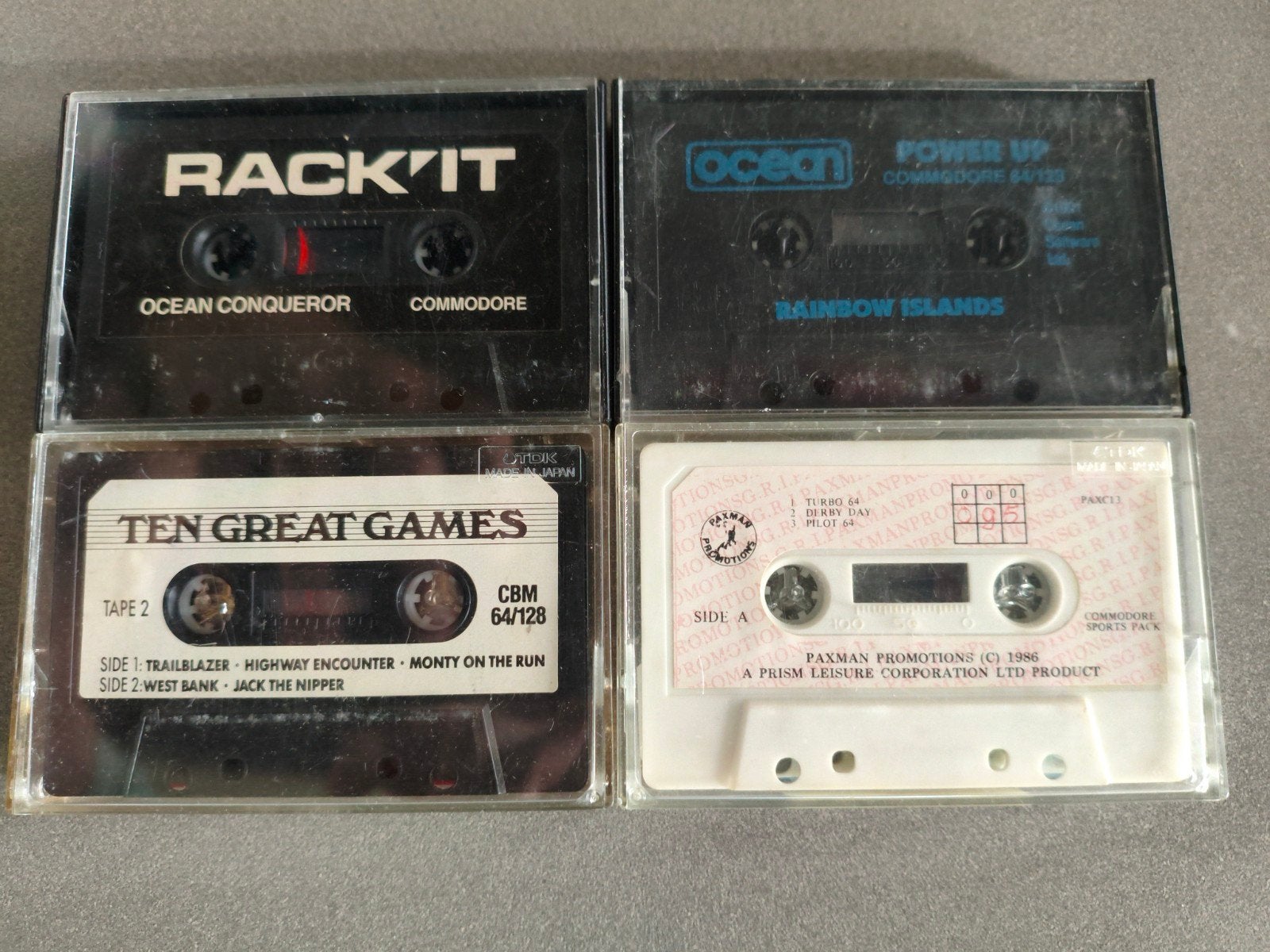 4x originele tapes met 16 games voor de commodore 64, Ophalen of Verzenden, Zo goed als nieuw, Overige genres