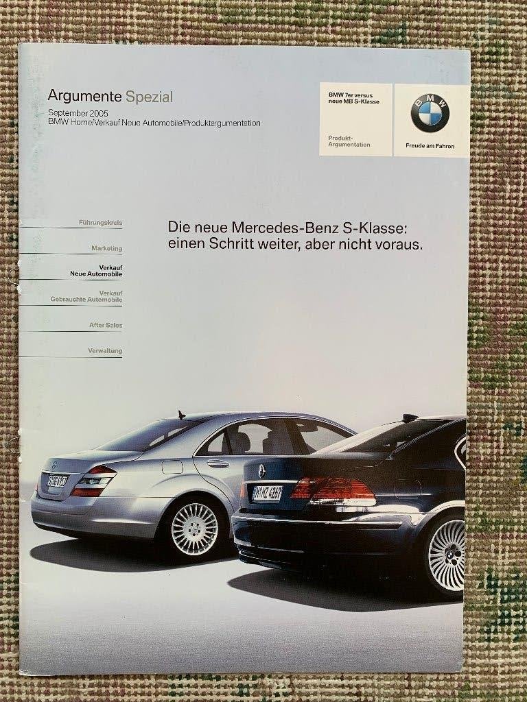 Argumente Special BMW 7-serie vs Mercedes-Benz S-klasse 2005, Nieuw, Ophalen of Verzenden, BMW, BMW