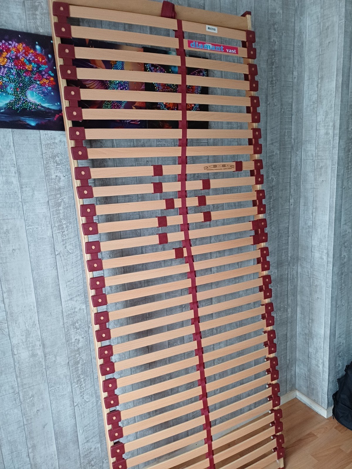 Lattenbodem Diamant Vast 80x210 cm, Ophalen, Gebruikt, Eenpersoons, 210 cm