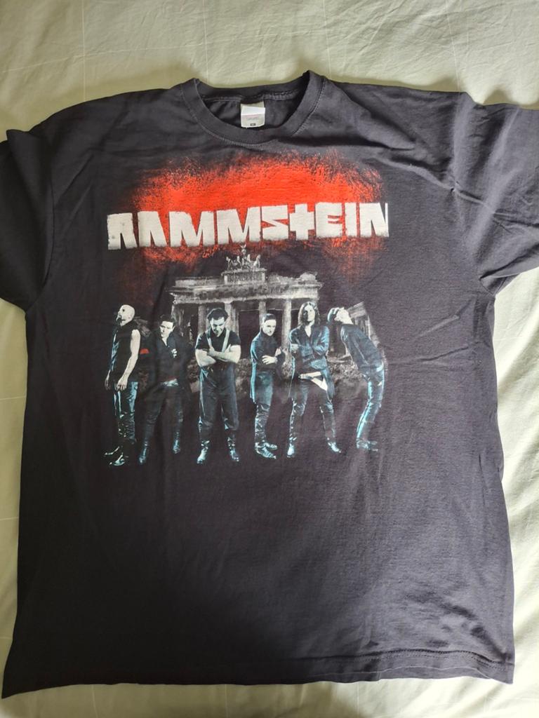 Rammstein T-shirt XL - Zo goed als nieuw, Zwart, Maat 56/58 (XL), Ophalen of Verzenden, Zo goed als nieuw