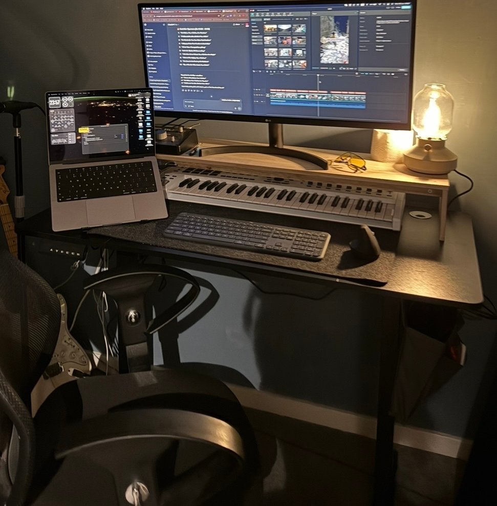 Songmics Zit-sta Bureau 120x60cm - Zeer Goede Staat, Ophalen, Zit-sta bureau, In hoogte verstelbaar, Zo goed als nieuw