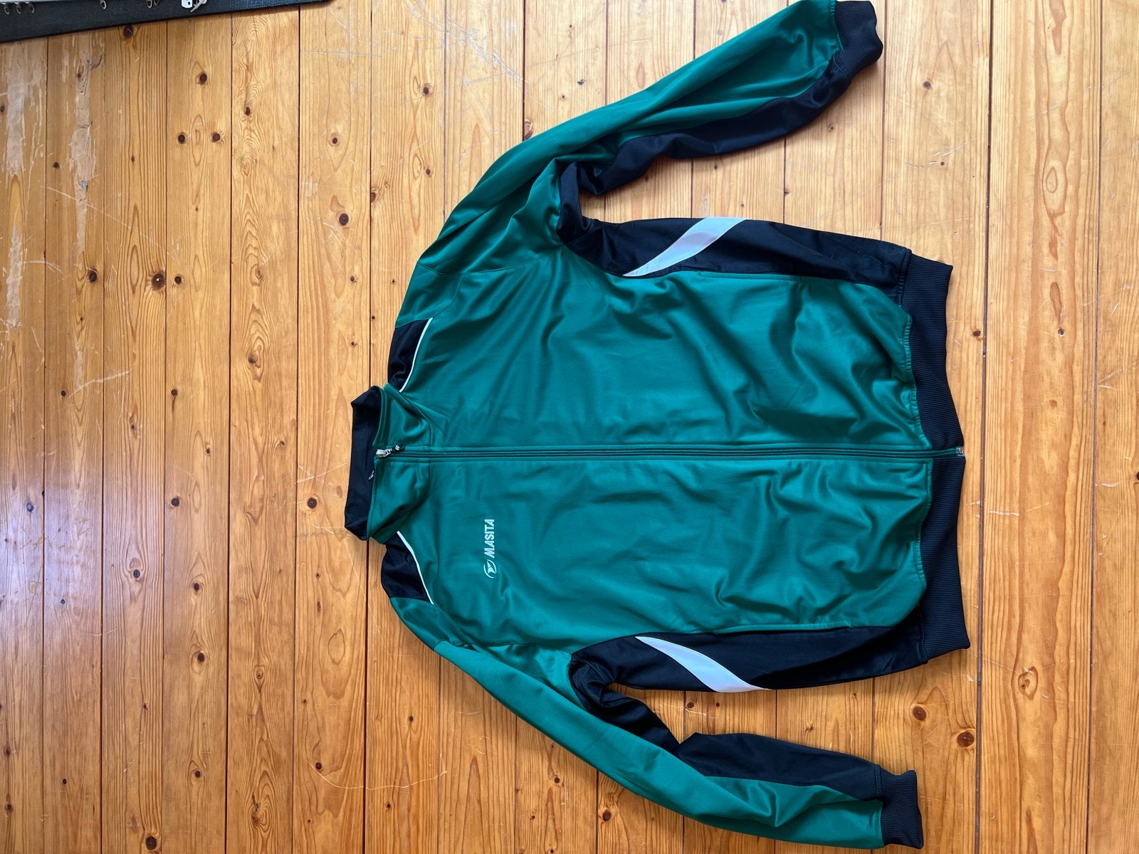 Masita sportjas, groen/zwart, maat XL, Maat 56/58 (XL), Ophalen of Verzenden, Gedragen, Groen