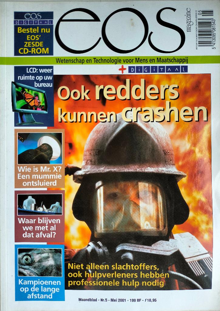 Maandblad EOS 2001 (vier stuks totaal), Boeken, Tijdschriften en Kranten, Verzenden, Gelezen, Wetenschap en Natuur