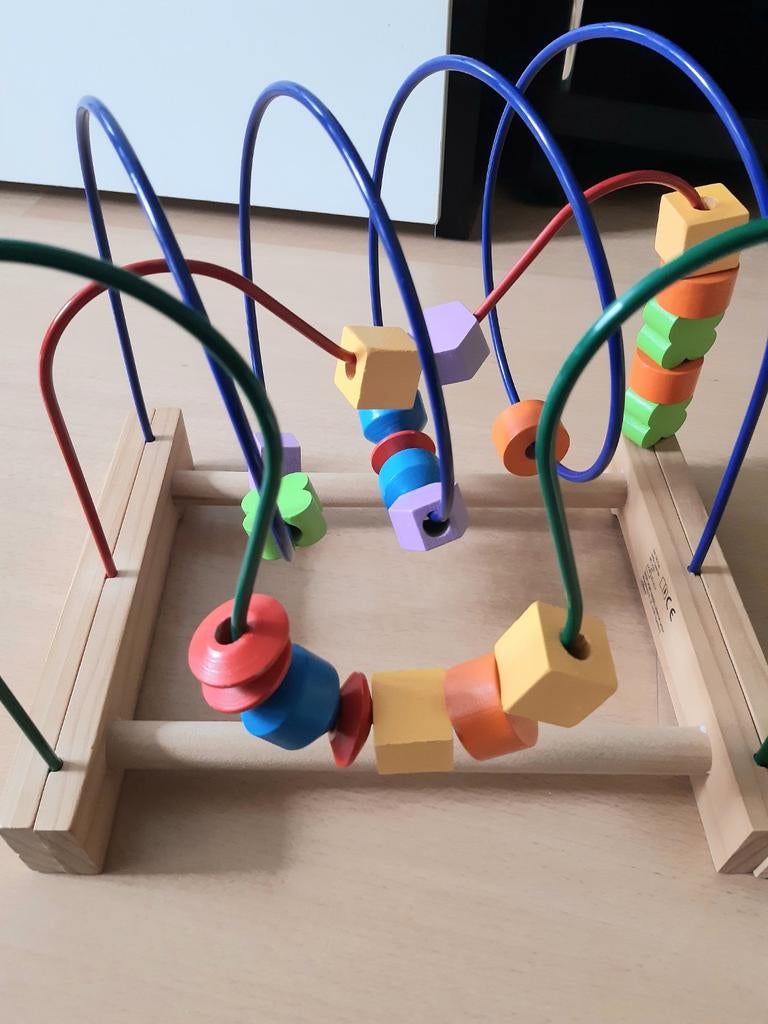 IKEA MULA Houten Kralen Labyrint Baby Speelgoed, Ophalen of Verzenden, Gebruikt, Overige typen
