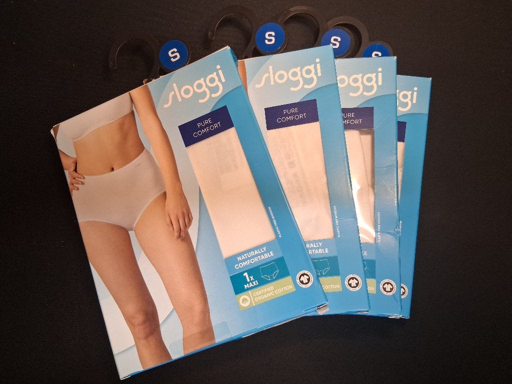 4x Sloggi Pure comfort maxi wit maat S, Sloggi, Verzenden, Wit, Slip