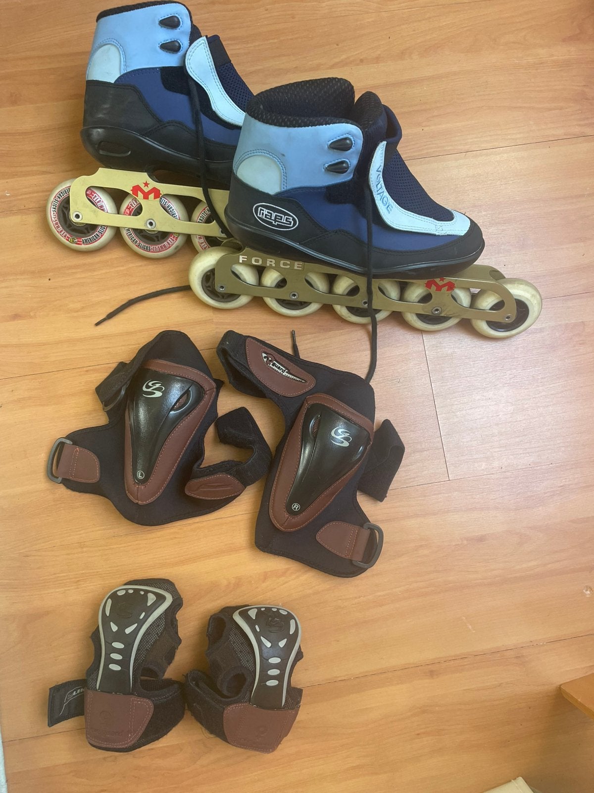 Skeelers maat 38 incl pols en knie beschermers., Inline skates 5 wielen, Dames, Ophalen, Overige merken