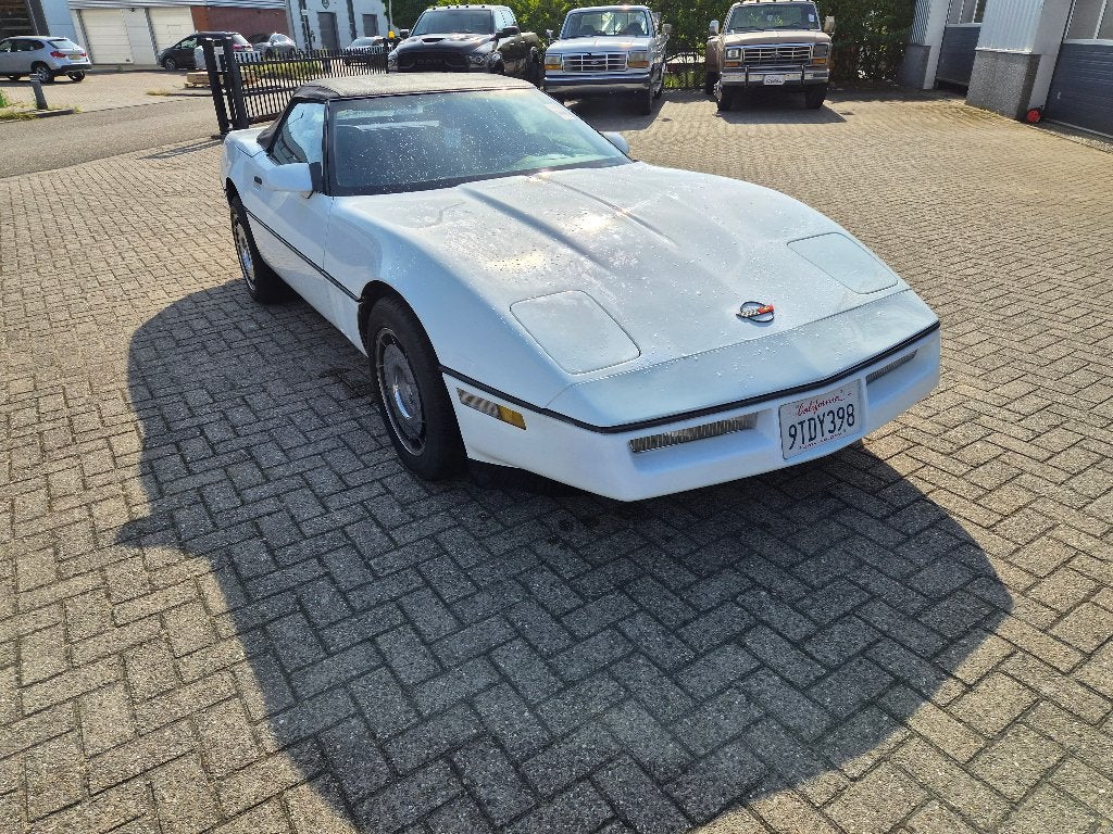 V8 Chevrolet Corvette C4 Convertible, Auto's, Chevrolet, Bedrijf, Te koop, Corvette, Benzine, Cabriolet, Automaat, Wit, Zwart