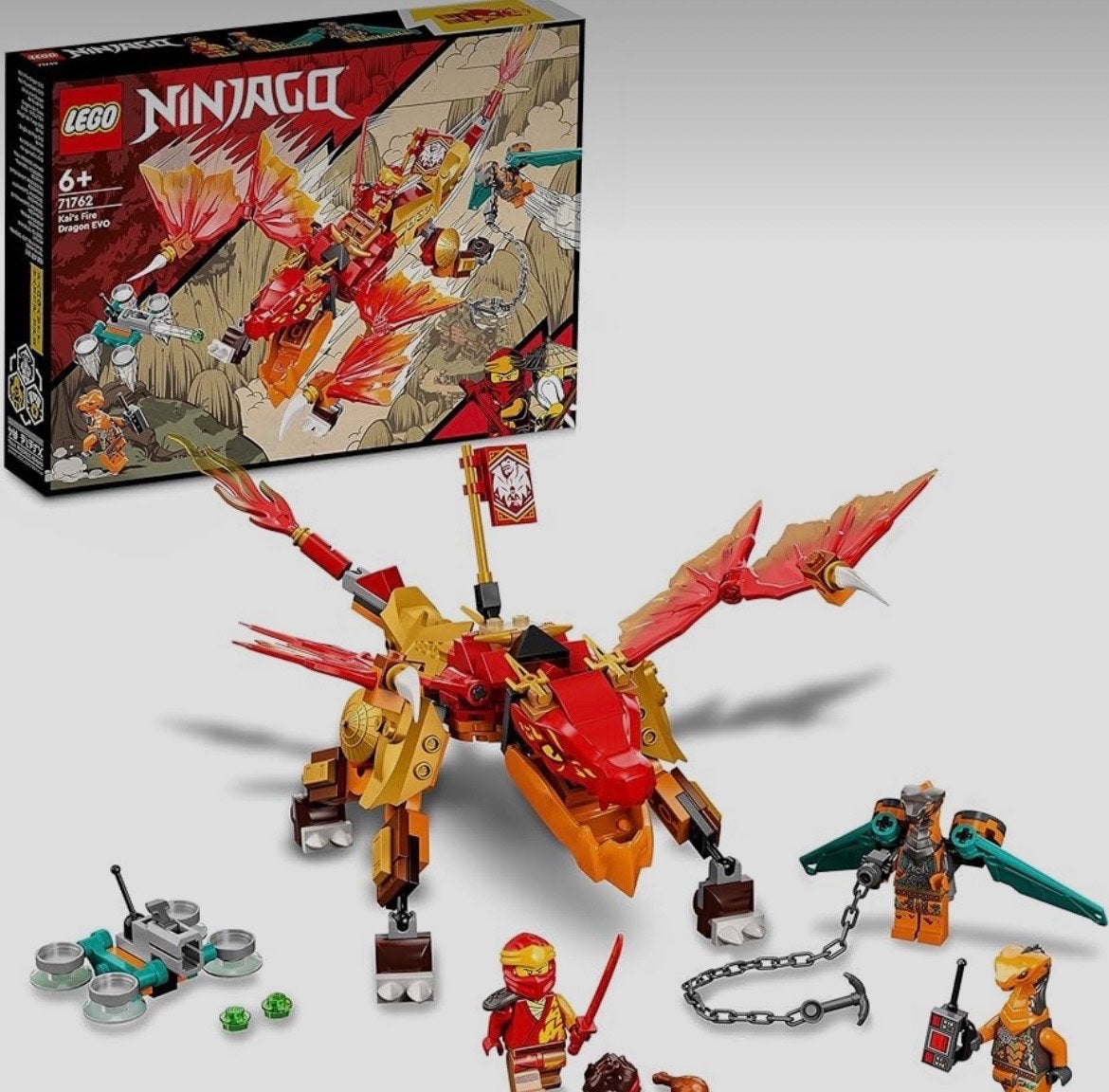 LEGO Ninjago Kai's Vuurdraak EVO 71762, Ophalen of Verzenden, Zo goed als nieuw