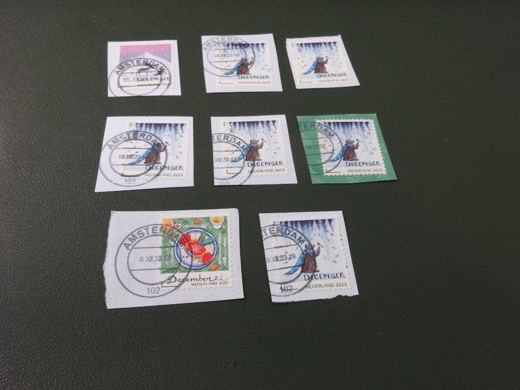 Mix Decemberzegels 2022 en 2023 - PNe01-14, Postzegels en Munten, Postzegels | Nederland, Verzenden, Na 1940, Gestempeld