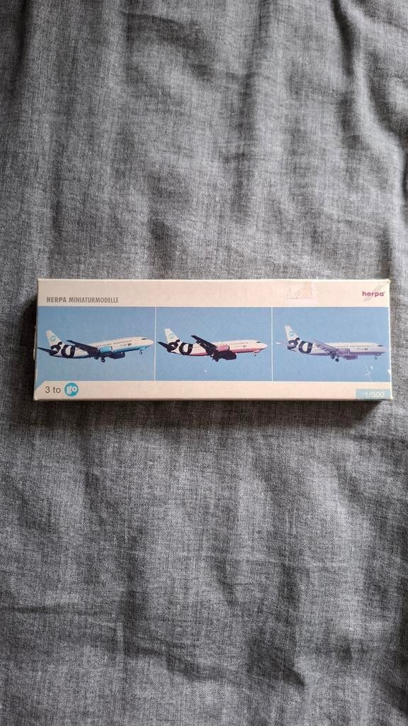 Herpa 1:500 3 modellen, Ophalen of Verzenden, Zo goed als nieuw, 1:200 of kleiner, Overige merken
