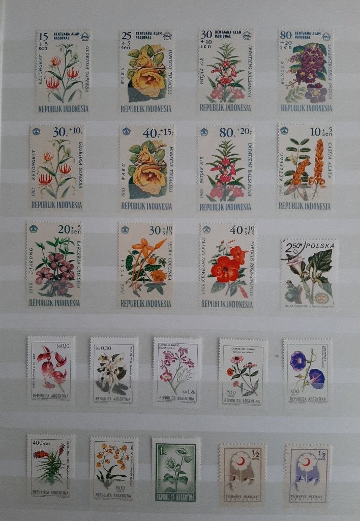 3 Kaarten Postzegels Bijzondere en Mooiste Bloemen No. 14, Ophalen, Dier of Natuur