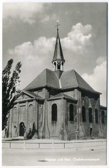 Alphen a/d Rijn - Oudshoornsekerk (1966), Ophalen of Verzenden, 1960 tot 1980, Ongelopen, Zuid-Holland