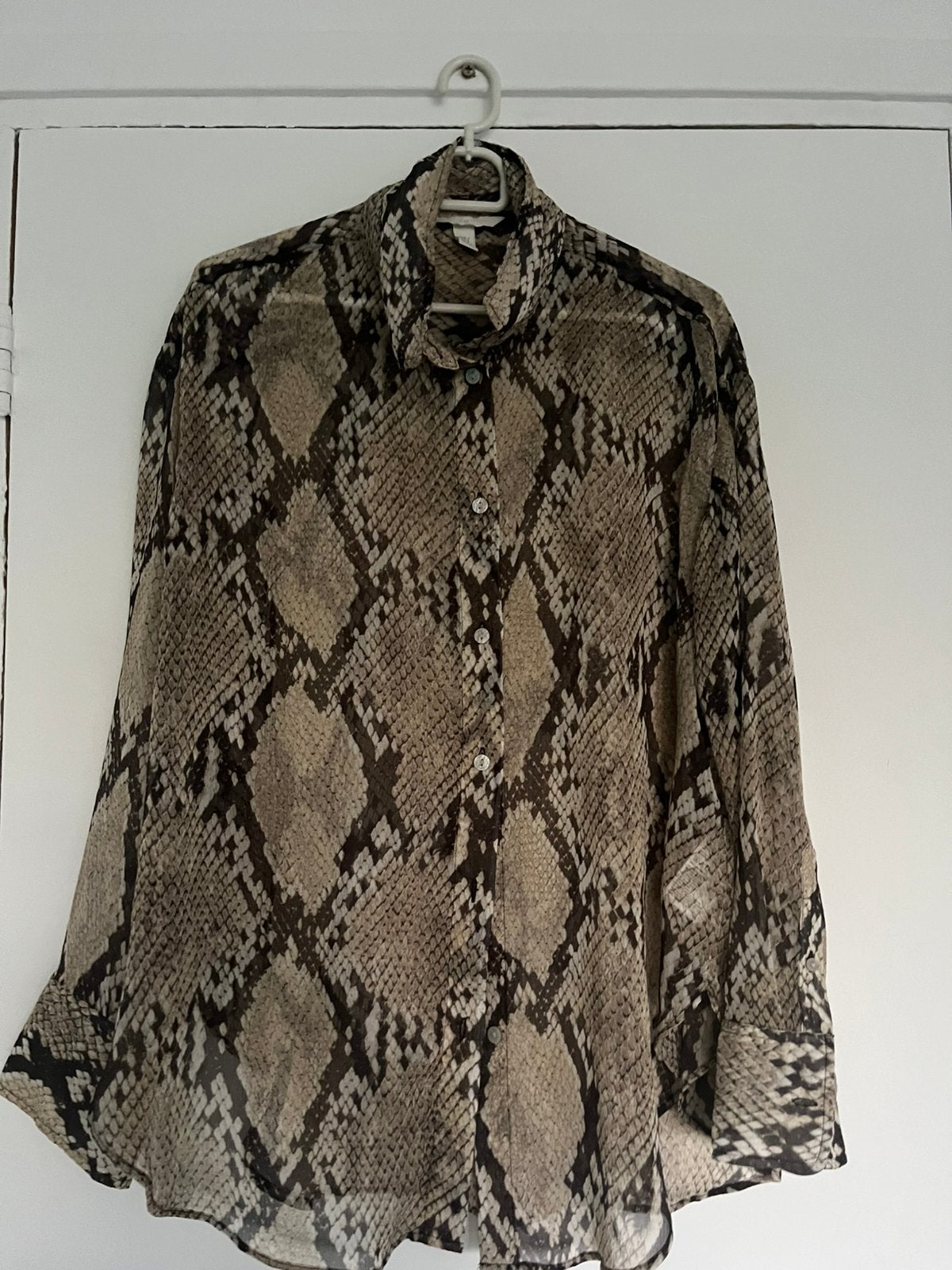 Transparnate blouse H&M maat S, Kleding | Dames, Blouses en Tunieken, Ophalen of Verzenden, Zo goed als nieuw, Maat 38/40 (M)