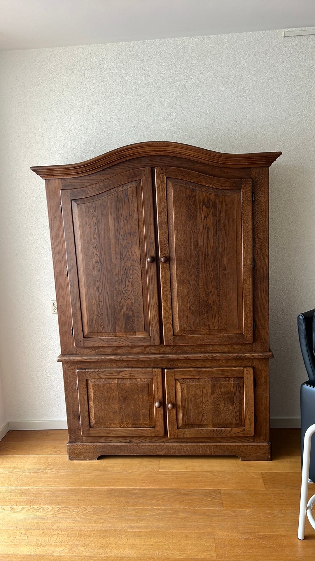 Hard houten kast, Ophalen, Gebruikt, 150 tot 200 cm, 25 tot 50 cm