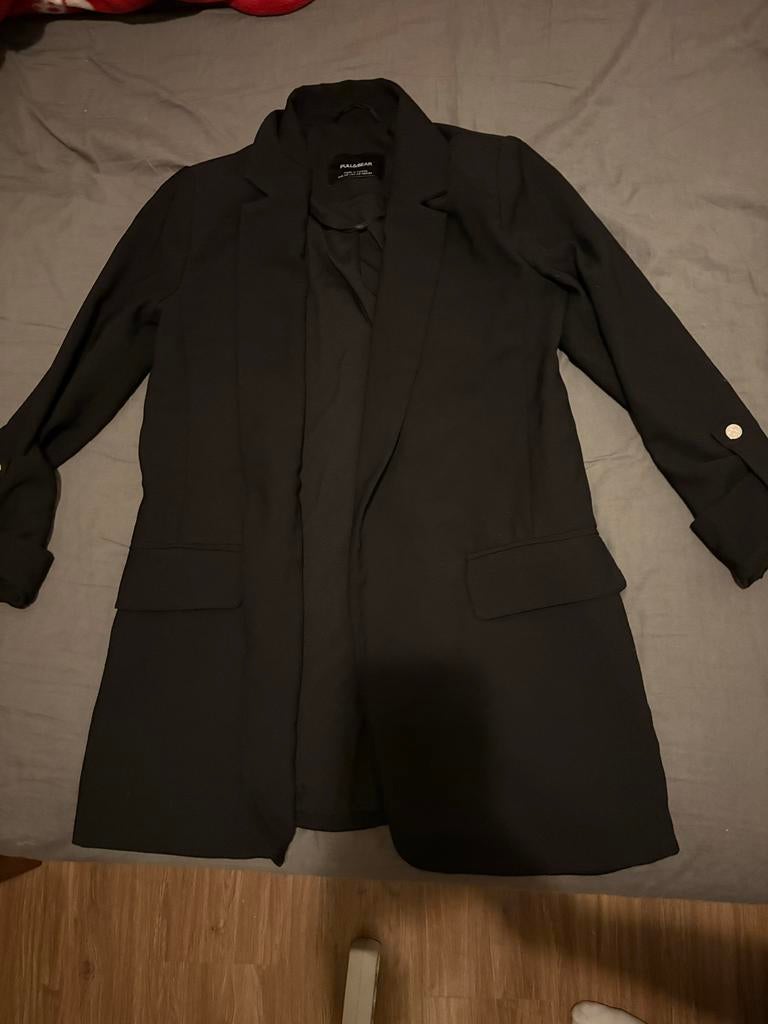 Pull&Bear Zwart Jasje Maat XS, Verzenden, Zwart, Zo goed als nieuw, Jasje
