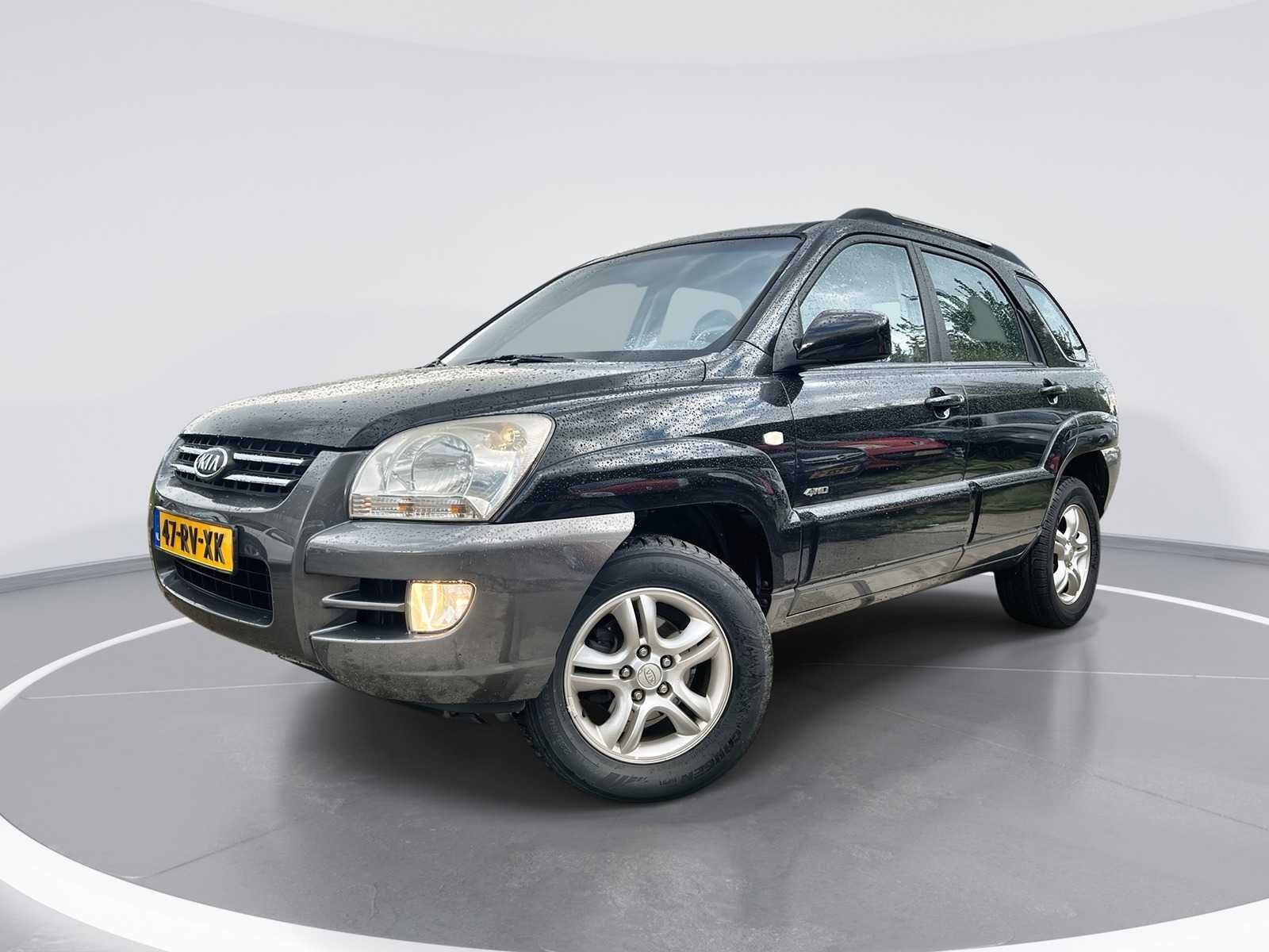 Kia Sportage 2.0 CVVT Advent. 4WD | 47-RV-XK, Auto's, Gebruikt, 142 pk, 4 cilinders, Zwart