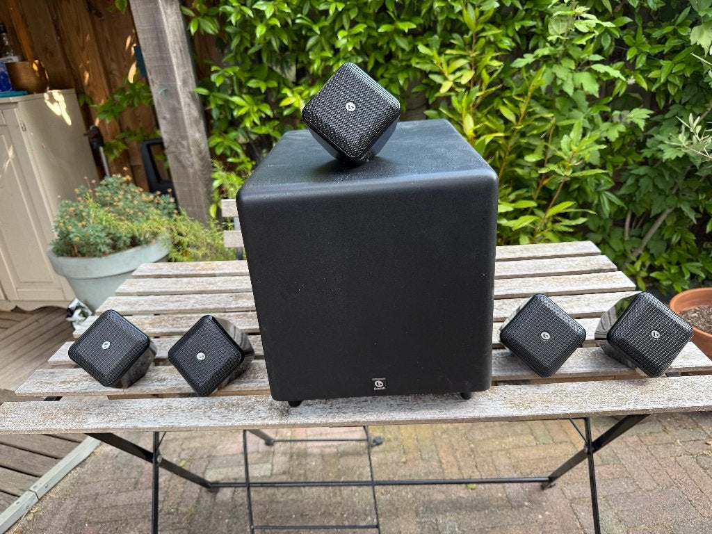 Boston Acoustics SoundWare XS 5.1 speakerset, Audio, Tv en Foto, Luidsprekers, Overige merken, Gebruikt, Ophalen of Verzenden
