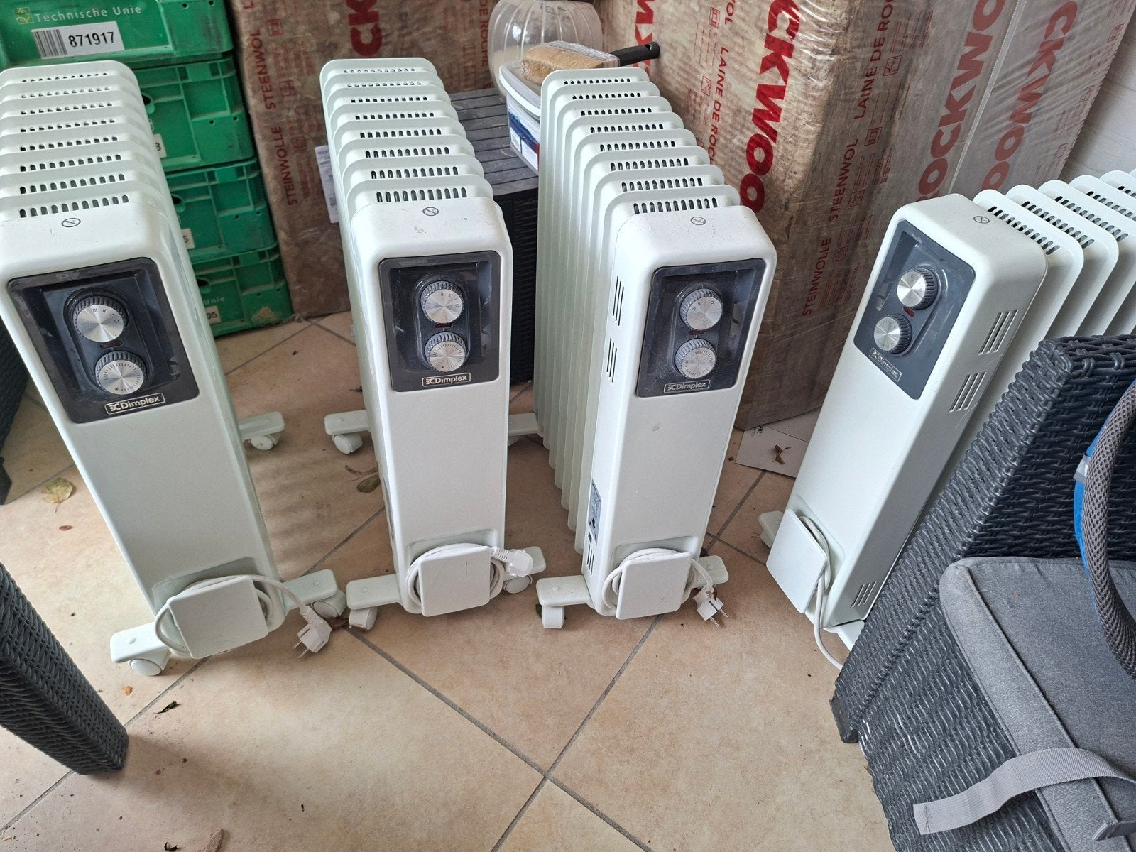 Dimplex RD 1009 TS elektrische radiatoren (4 stuks), Ophalen, 30 tot 80 cm, Gebruikt, Radiator