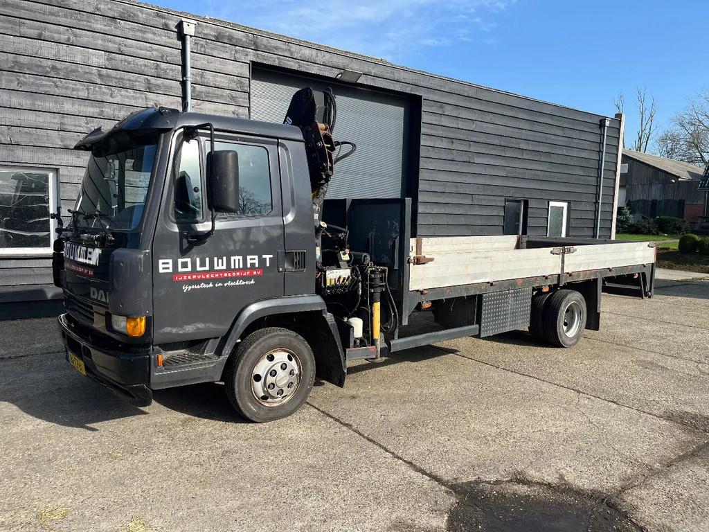 DAF 45 150 Bakwagen met HIAB KRAAN (bj 2001), Auto's, Euro 2, Achterwielaandrijving, Bedrijf, DAF