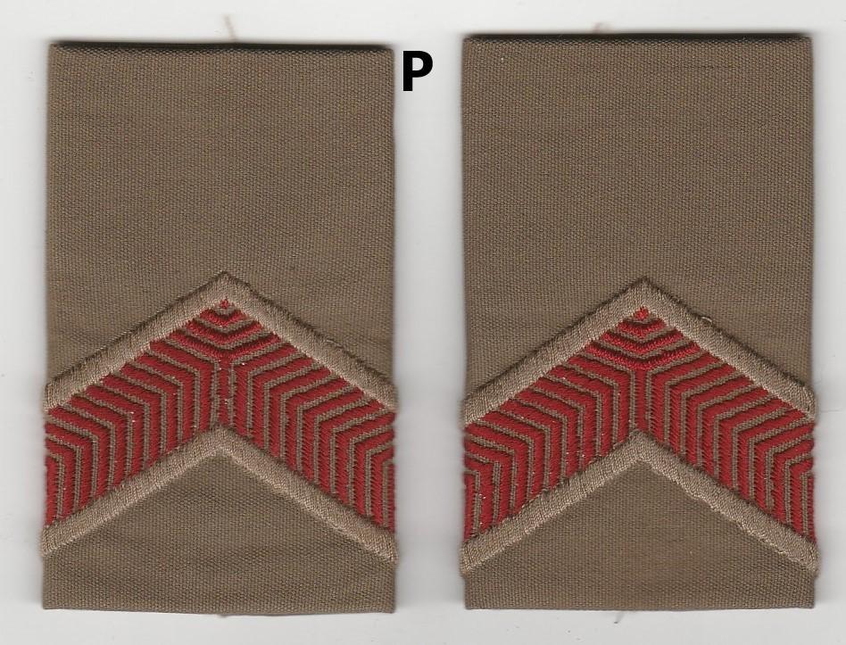 Set rangen epauletten Soldaat 2e kl (P), Verzenden, Landmacht, Nederland, Embleem of Badge