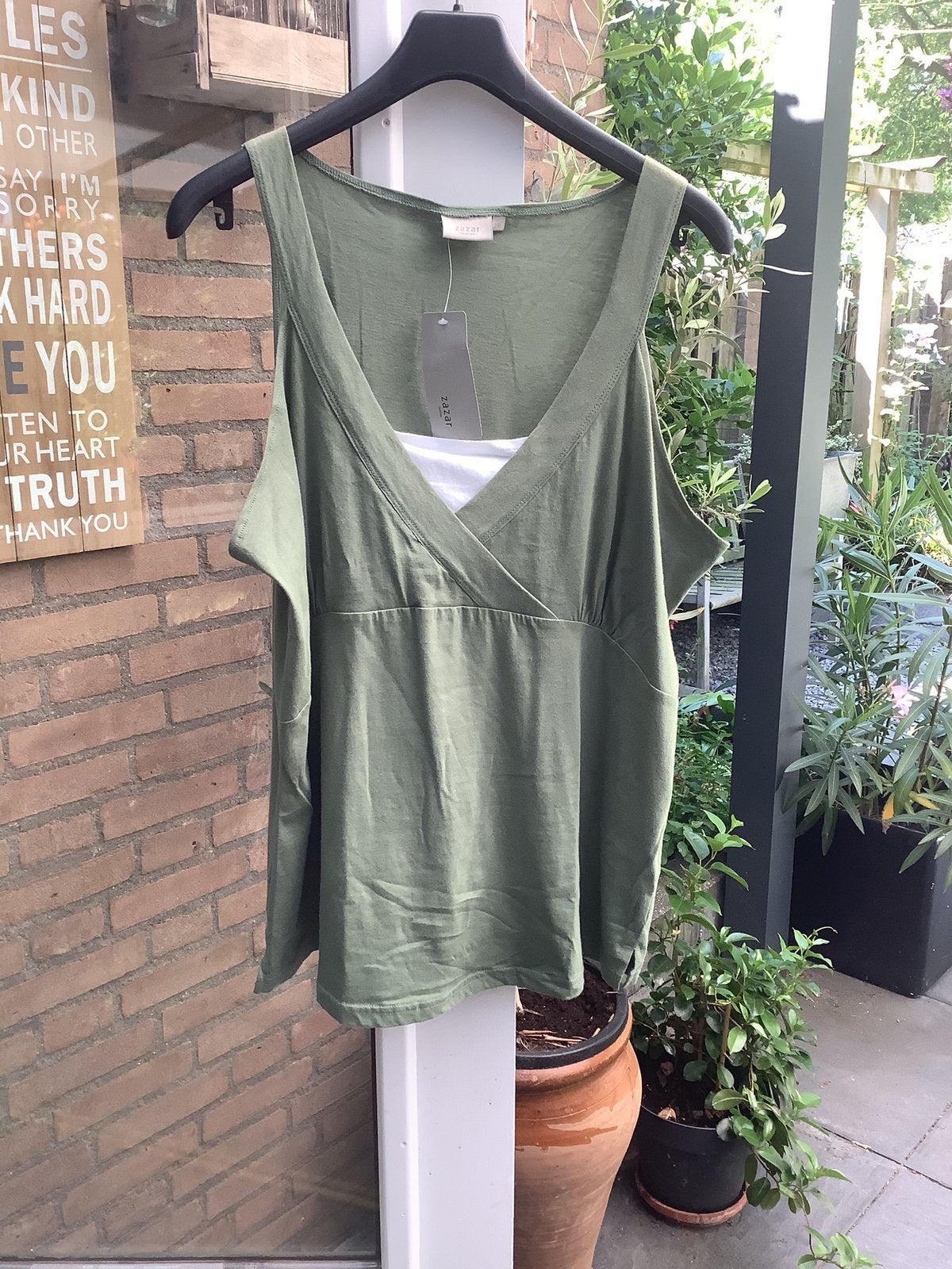 Nieuwe top van ZAZAR maat xxl., Ophalen of Verzenden, Nieuw, Groen, Shirt of Top