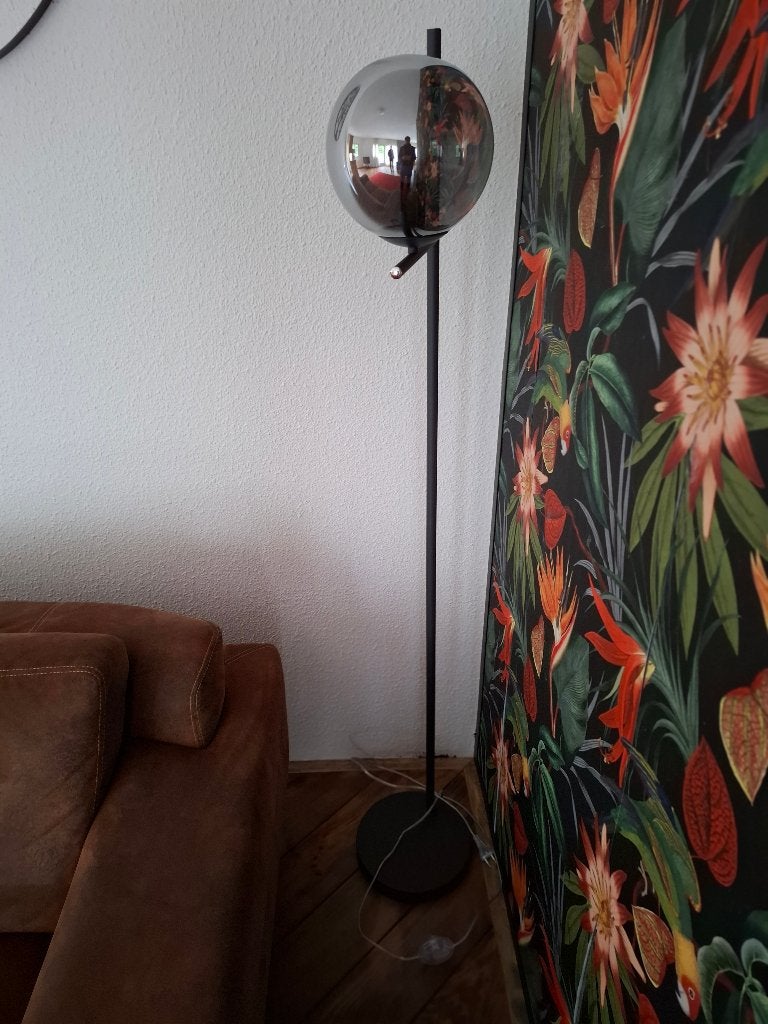staande lamp, Huis en Inrichting, Ophalen, E14 (klein), Zo goed als nieuw, Glas