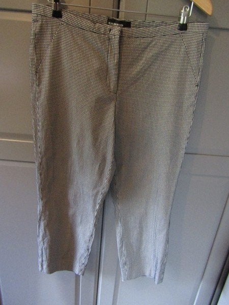 G999 Cambio 42 broek donkerblauw wit ruitje splitje 7/8 Sun, Kleding | Dames, Broeken en Pantalons, Cambio, Blauw, Maat 42/44 (L)