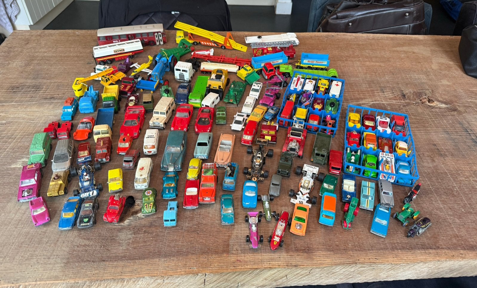 Grote partij modelauto’s - 124 stuks - diverse merken, Verzamelen, Ophalen of Verzenden, Gebruikt, Auto's