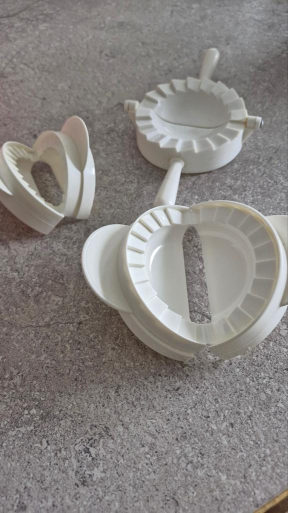 Tupperware empanada/dumpling makers (3 stuks), Ophalen of Verzenden, Gebruikt, Groen, Overige typen